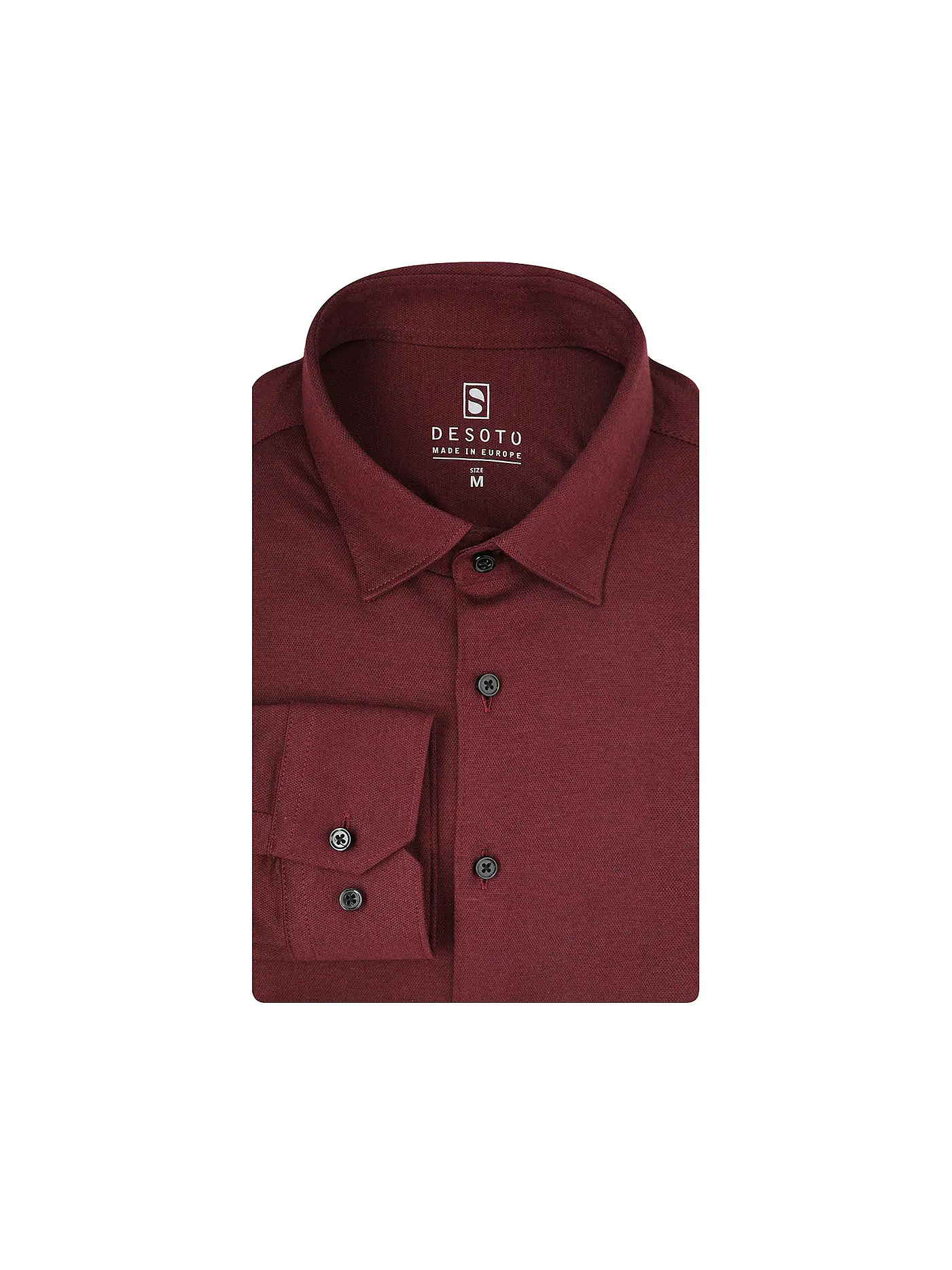 DESOTO | Jerseyhemd Slim Fit | dunkelrot